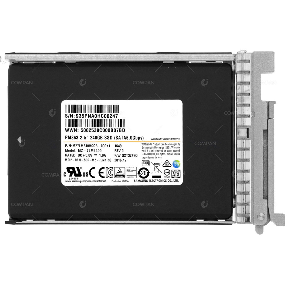 AIR-SD240GBKS4-EV CISCO PM863A SSD 240GB SATA 6G 2.5" SFF